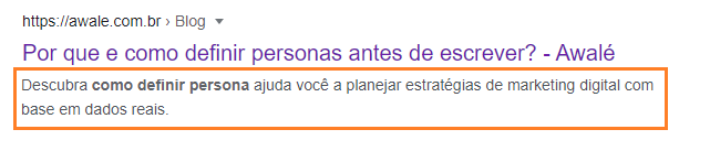 exemplo de meta descrição