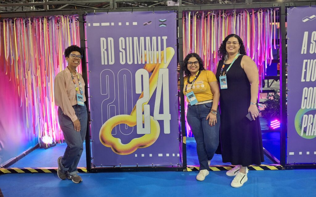 Isabella Milena, Rosângela Menezes e Mariana Cambirimba no RD Summit 2024